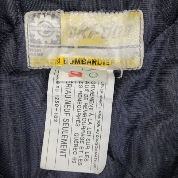 Ski-Doo Bombardier Vintage 1990s Snowmobile Jacket Skidoo Winter Parka Medium - Picture 3 of 3